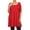 Red, variant on Women's Plus Size 3/4 Sleeves Babydoll Solid Tunic Top Dress