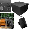 thumbnail image 4 of Paquete de 2 fundas para sillas de exterior, fundas para sillas (47 pulgadas de largo x 47 pulgadas de ancho x 29 pulgadas de alto), fundas de muebles negras duraderas e impermeables para as, 4 of 5