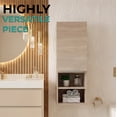 thumbnail image 4 of Mila Bathroom Cabinet with Single-Door Compartment, Two Interior Shelves, Dual External shelves, 4 of 8