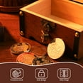 thumbnail image 2 of Eease Vintage Wooden Treasure Chest Locking Jewelry Box for Keepsakes, 2 of 5