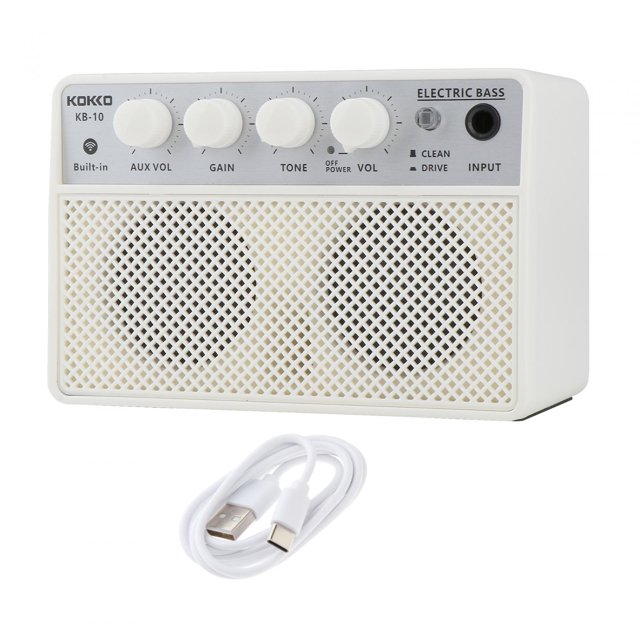 Amplificador de guitarra eléctrica, miniamplificador de bajo de 10 W, minialtavoz portátil, amplificador de escenario para estudio