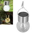thumbnail image 4 of Hanging Solar Lights, Energy Saving Crack Pattern Round Solar Lights Solar Charging  For Wall For Lawns For Doors, 4 of 8