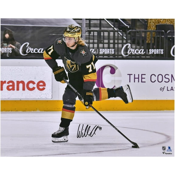 William Karlsson Vegas Golden Knights Autographed 16" x 20" Black Jersey Shooting Photograph