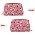 thumbnail image 3 of Naloa French Bulldog Face Leather Makeup Bag for Purse Travel, Portable Small Cosmetic Organizer for Women and Girls, Make up Bag with Zipper, 3 of 8