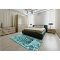 thumbnail image 4 of Ahgly Company Indoor Rectangle Patterned Teal Green Area Rugs, 2' x 3', 4 of 6