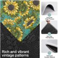 thumbnail image 3 of Blue Sunflower Vine Leaf Pattern Kitchen Rugs Sets Of 3,Kitchen Runner Rugs Non Skid Washable,Decorative Kitchen Floor Mats for Kitchen,Sink,Laundry,17"x30"+ 17"x47" + 17"x59", 3 of 6