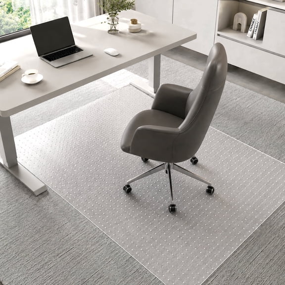 Cozyllo PVC Chair Mat for Carpet,36"x48" 8.4 lbs Thick & Sturdy Carpet Protector, Computer Desk Office Chair Mat for Low Carpeted Floors