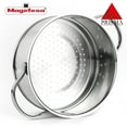 thumbnail image 5 of MAGEFESA Prisma 3.9-Quart Stainless Steel Steam Pot Set with Lid, 7.9-Inch, Induction Compatible, Dishwasher & Oven Safe to 392°F, 5 of 10