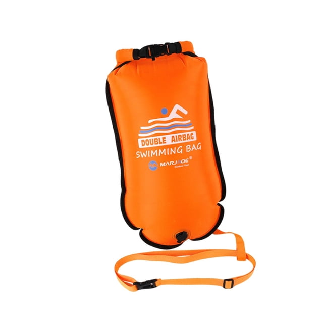 Bolsa de equipo para flotador de boya de natación y bolsa impermeable para triatletas, kayakistas y buceadores Naranja 37 x 70 cm