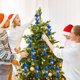 thumbnail image 4 of 3 piezas de bolas navideñas con forma de gota de caramelo para decoración de árbol de Navidad en interiores y exteriores, ideal para otoño, bodas, cumpleaños, Halloween, Acción de Gracias y fiestas na, 4 of 7