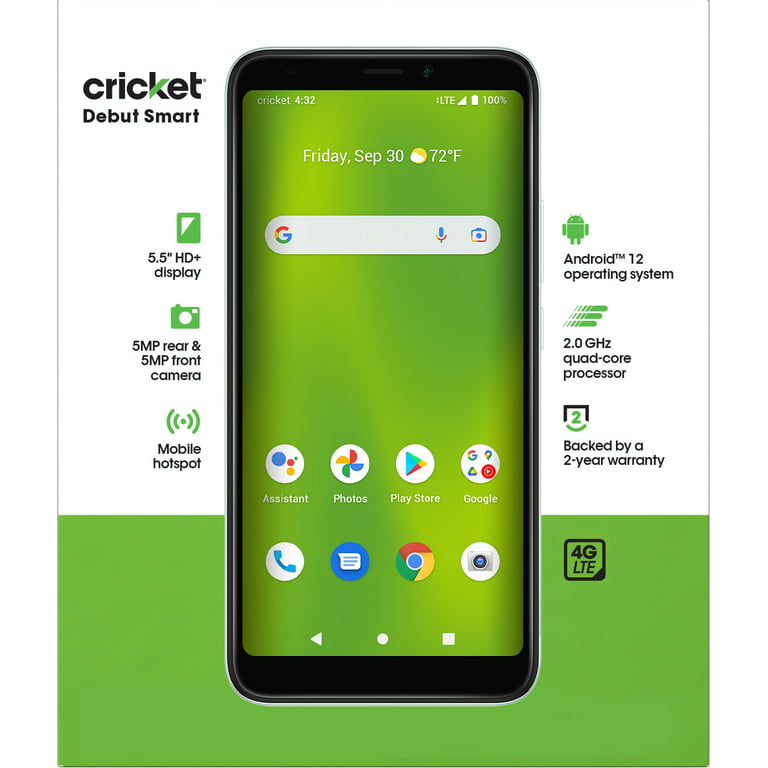 Cricket Wireless Samsung Galaxy A14 5G, 64GB, 6GB RAM, Black