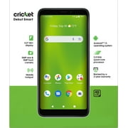 Cricket Wireless Debut Smart, 32GB, 3GB RAM, Green Frost - Prepaid Smartphone