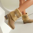 thumbnail image 4 of Bottes d'Hiver pour Femmes Cheville Décontractées Extérieur Intérieur, 4 of 8