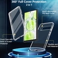 thumbnail image 2 of KOMI Case for Google Pixel 6A, 360 Degree Full Body Rugged with Built-in Screen Protector Heavy Duty Protection Slim Fit Shockproof Cover for Google Pixel 6A Phone Case 6.1" (Clear), 2 of 5