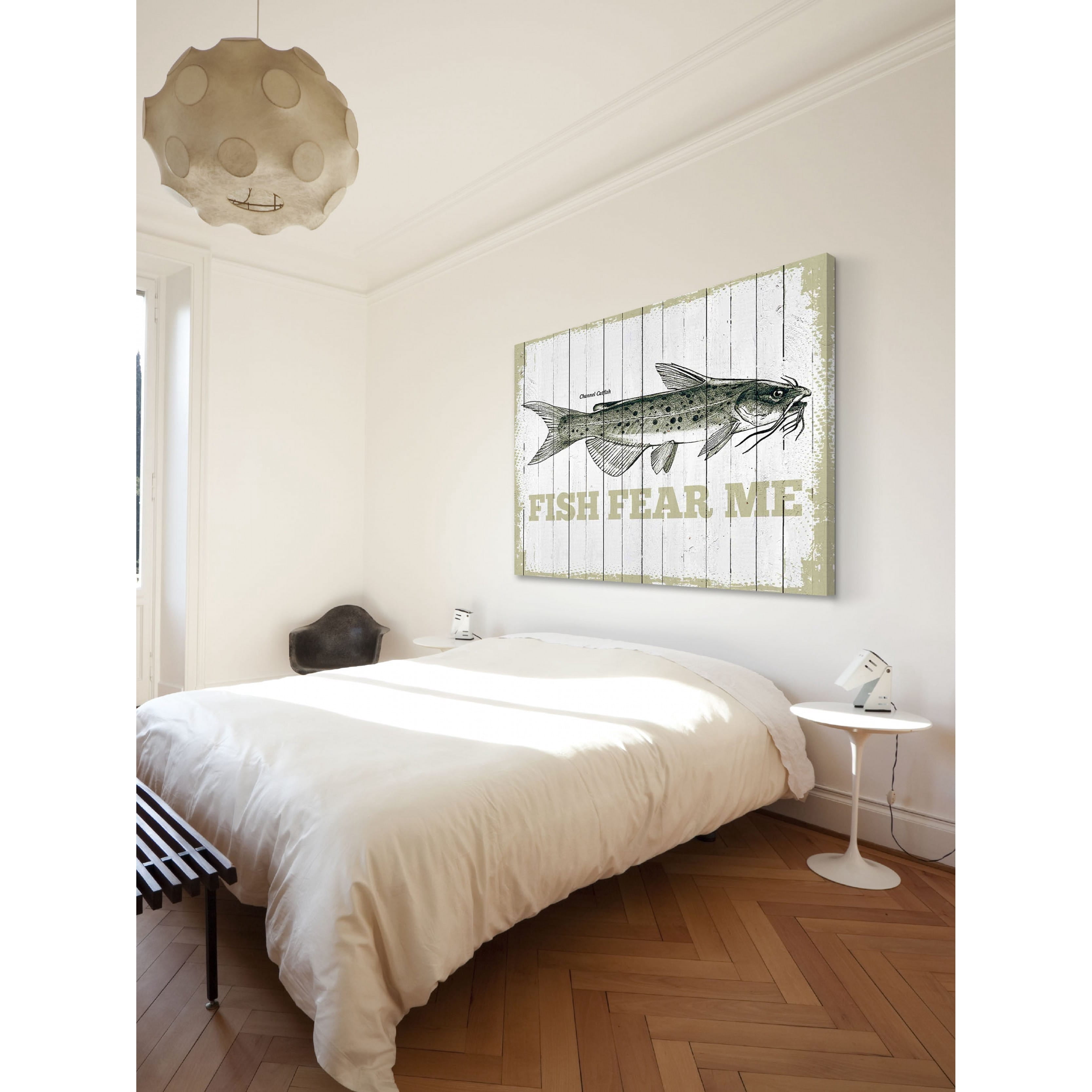 Marmont Hill Fish Fear Me by Saturday Evening Post Painting Print on Canvas