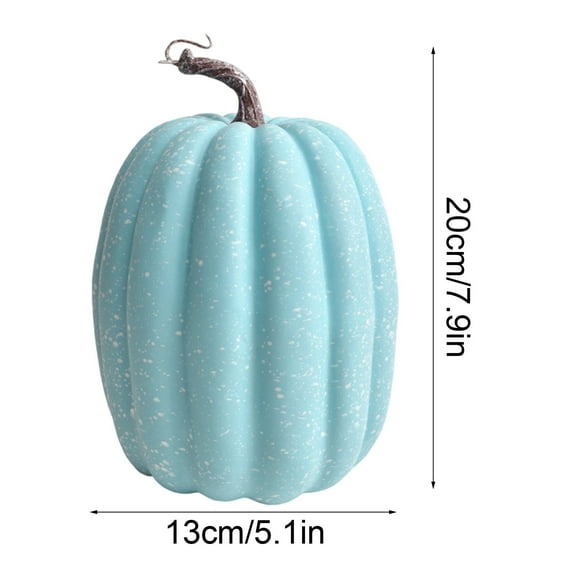 Artificial Pumpkins, Halloween Decorations, Large 7.88 Inch Foam Fake Pumpkins for Fall Decor, Lightweight Durable Craft Supplies