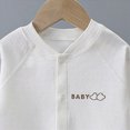 thumbnail image 6 of CAUYDY Baby Girl Gift Newborn Sleepers Preemie Clothing Fall Winter Long Sleeve Romper Infant Girls Pajamas Toddler One-Pieces 0 3 6 9 Months 1T 2T Sizes 10-16 Months,White, 6 of 6