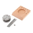 thumbnail image 2 of BELOVING Watch Balance Wheel Tool Watch Hairspring Tool Watch Maintenance Tool Steel Punch Pin Watch Balance Wheel Remover Wooden Base, 2 of 10