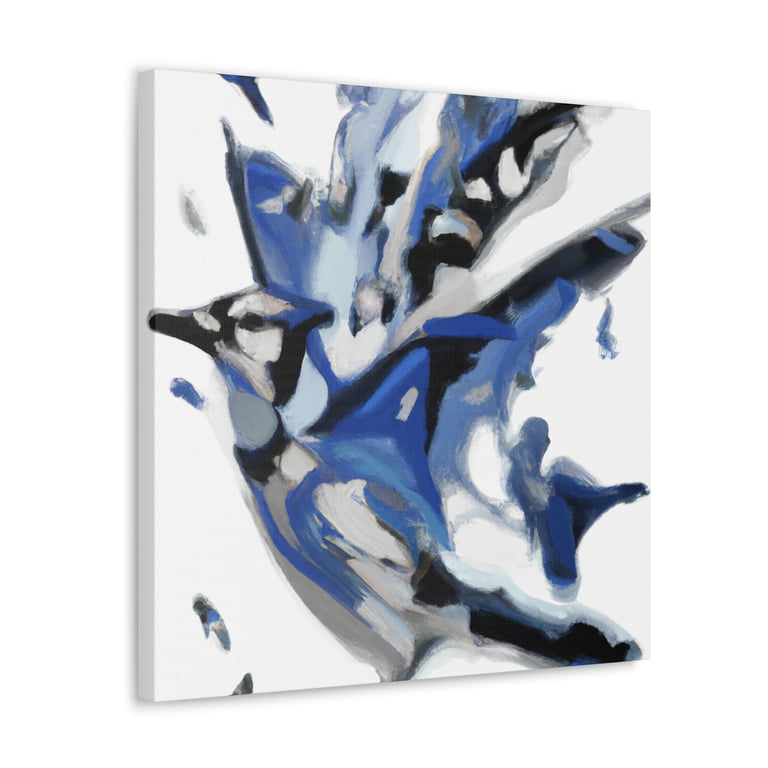Blue Jay Abstraction - Canvas - Walmart.com