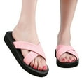 thumbnail image 3 of HBFAGFB Pantoufles pour Femmes Mode Plage à Enfiler Décontractées à Bout Ouvert Antidérapantes Respirantes Pantoufles Rouges Taille 38, 3 of 5