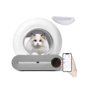 Self-Cleaning Cat Litter Box, Automatic Scooping And Odor Removal, App Control Support 2.4G WiFi, Smart Automatic Cat Litter Box With Liner