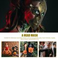 thumbnail image 5 of 2pcs Halloween Plastic Half Face Hollow Out Mask Fiest Farty Fiet Stage Appson, 5 of 5