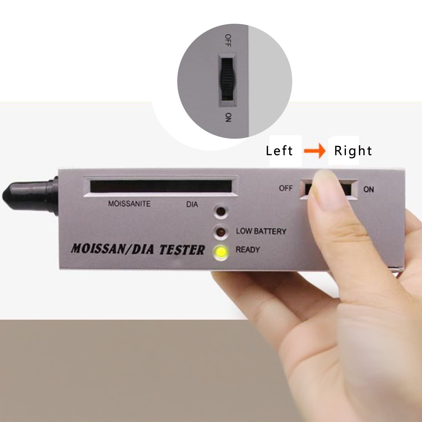 Portable Diamond Tester Selector Kit, Electronic Diamond Testing Device For Novices & Experts, Professional Gem & Metal Identification Tool For Diamond Jewelers