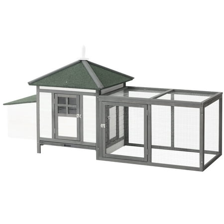 UPC: 0842525116664 | PawHut Chicken Coop Hen House /w Cottage Style