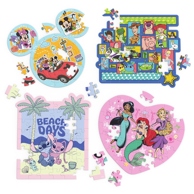 Disney Puzzles 4-Pack, 48 Pieces, Ages 3 and Up - Walmart.com