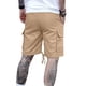 thumbnail image 4 of Mens Cargo Shorts Verano Casual Color Sólido Moda Bolsillos Cordón Cintura Elástica, Cómodo para Al Aire Libre Y la Playa, 4 of 9