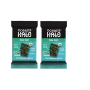 Ocean's Halo, Seaweed Snack, Sea Salt Organic , Vegan, Gluten-free, 2pk