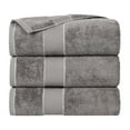 thumbnail image 3 of Superior Niles Egypt Produced Giza Cotton Bath Towel Set of 3 , Charcoal, 3 of 14
