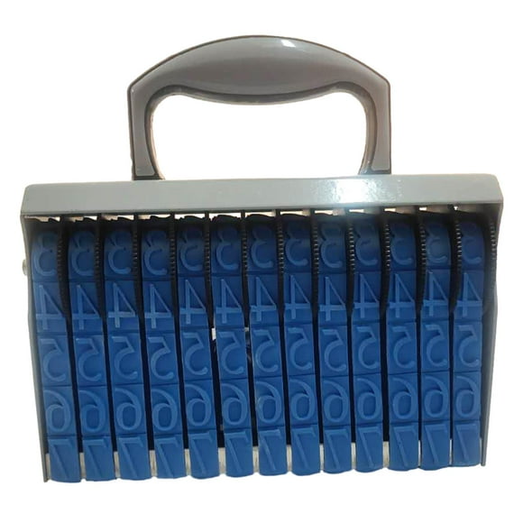 Sello de número de Goma Sunnimix, 13 Dígitos, Sello de fecha con rodillo