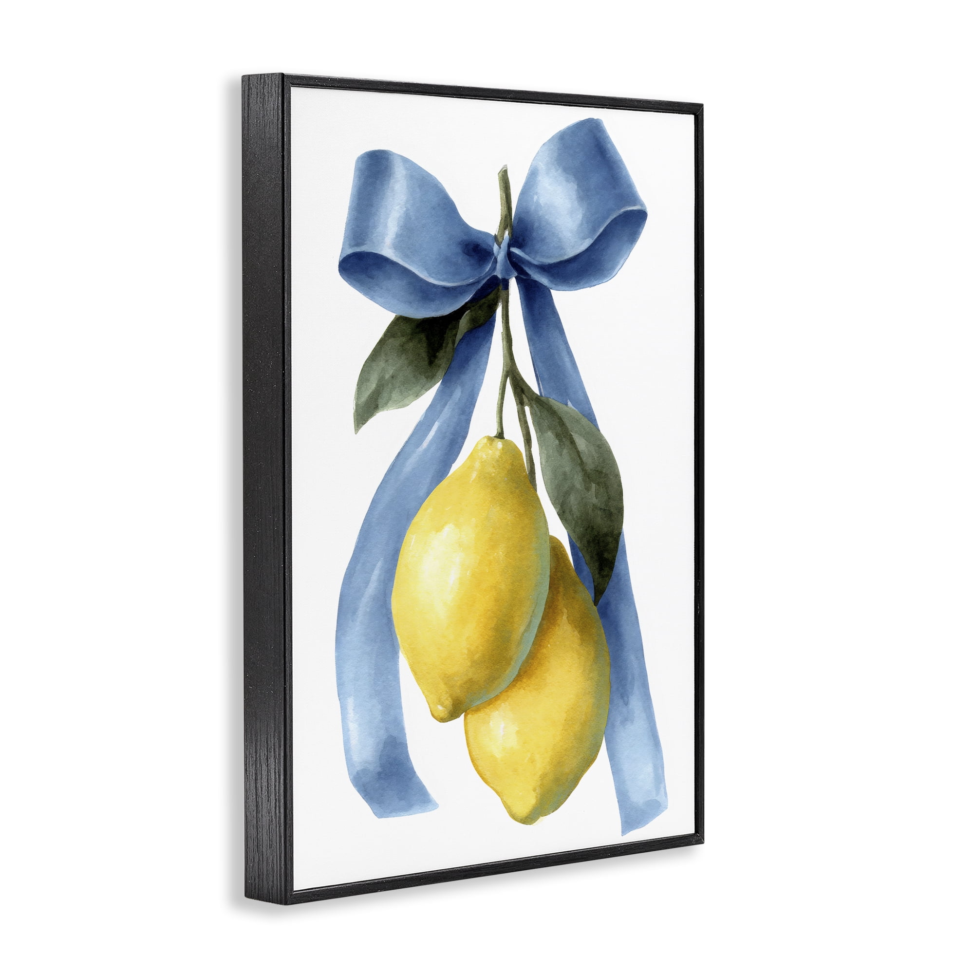 Stupell Industries Sweet & Sour Lemons Black Framed Giclee Art, design by Petal Prints Design