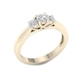 thumbnail image 2 of Imperial 1/2Ct TDW Diamond 10k Rose Gold Three Stone Engagement Ring (H-I, I2), 2 of 4