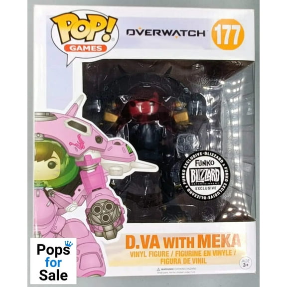 Funko POP Games Overwatch D.VA with Meka 177 Vinyl Figure