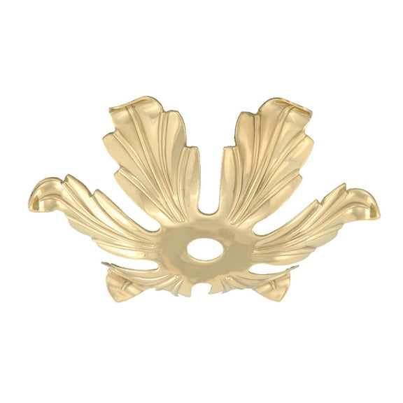 B&P Lamp® Stamped Brass Bobesche, 4" Dia.