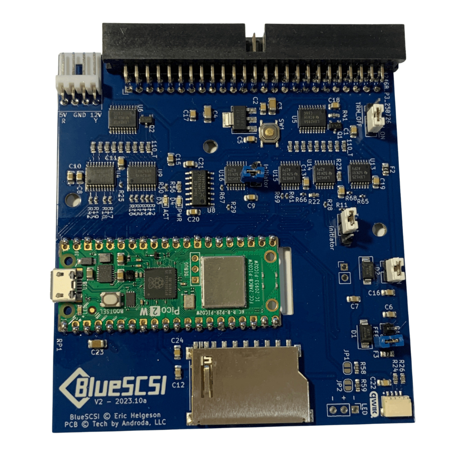 BlueSCSI v2 Internal 50-pin 3.5" SCSI Drive Emulator w/Wi-Fi, Macintosh, Amiga
