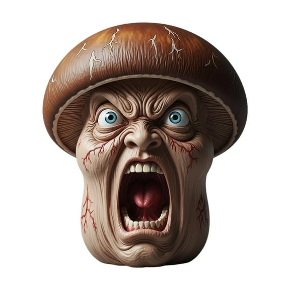 BNNG Halloween Vegetable Zombie Statue,Screaming Vegetable Halloween Statue - Funny Scary Pumpkin Tomato Cucumber Resin Figurine for Home Decor, Collectible Gift, Unique Fall Party Decoration