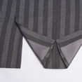 thumbnail image 5 of Beauty-Emily Men's Striped Double-Breasted Suit Set – Slim Fit 2-Piece Blazer & Pants, Bold Vertical Stripe Formal Suit for Party, Prom & Business, 5 of 12