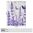 thumbnail image 4 of COMIO Super Soft Flannel Blanket (Universal 1) - Purple Flower White, 4 of 6