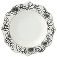 thumbnail image 4 of Stylish and Elegant 57 Pieces Bone China Dinnerware Set Service for 8 People - Wavy Black and Gold Mix and Match, Fiona, 4 of 7