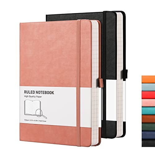 Libreta papel rayado RETTACY 2 unid. - A5 mujeres 376 págs., tapa dura, papel 100g/m², 5,75'' × 8,38''