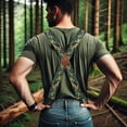 thumbnail image 4 of MENDENG Work Suspenders for Men Heavy Duty 2" Wide Sturdy Clips X-Back Design Camo Suspenders Jeans, 4 of 5