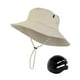 thumbnail image 4 of Sombrero de pesca de ancha con carcasa rígida interior ajustable para senderismo y Beige, 4 of 8