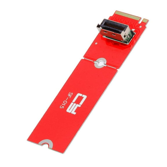 CY PCI-E 5.0 4.0 M.2 M-key to MCIO Mini Cool Edge IO Female Host Adapter for PCIe Nvme SSD 2280 2230