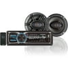 Blaupunkt MP3 and FM Stereo Receiver and 6.5" 360 Watt Speakers Bundle