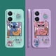 thumbnail image 4 of Case For VIVO Y55 Y52S Y53S Y66 Y55S Y73S 5G Y85 Y93 Y76 Y91 Colour Simple Liquid Silicone Capa Case Cartoon Lilo & Stitch Angel, 4 of 5