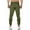 Green, variant on Fesfesfes Pants for Men Drawstring Zipper Pocket Running Fitness Pants