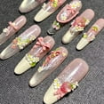 thumbnail image 6 of Multiple Pattern Silicone Stencils Raised Nails Art Embellishments Floral Lace Bowknot Designs Jewelry Making Tools, 6 of 9